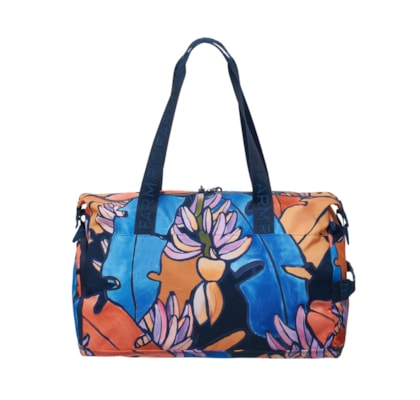 Bolsa Feminina Viva Banana Flora - Azul