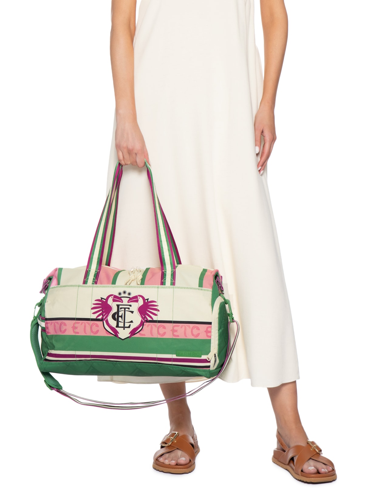 Bolsa Feminina Viva Copa Etc Tipográfico Verde Farm Etc
