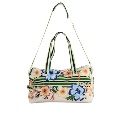 Bolsa Feminina Viva Floral Tropical - Verde