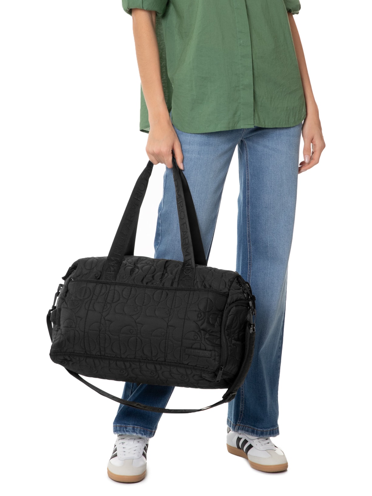 Bolsa Feminina Viva Puffer Preto Farm Etc