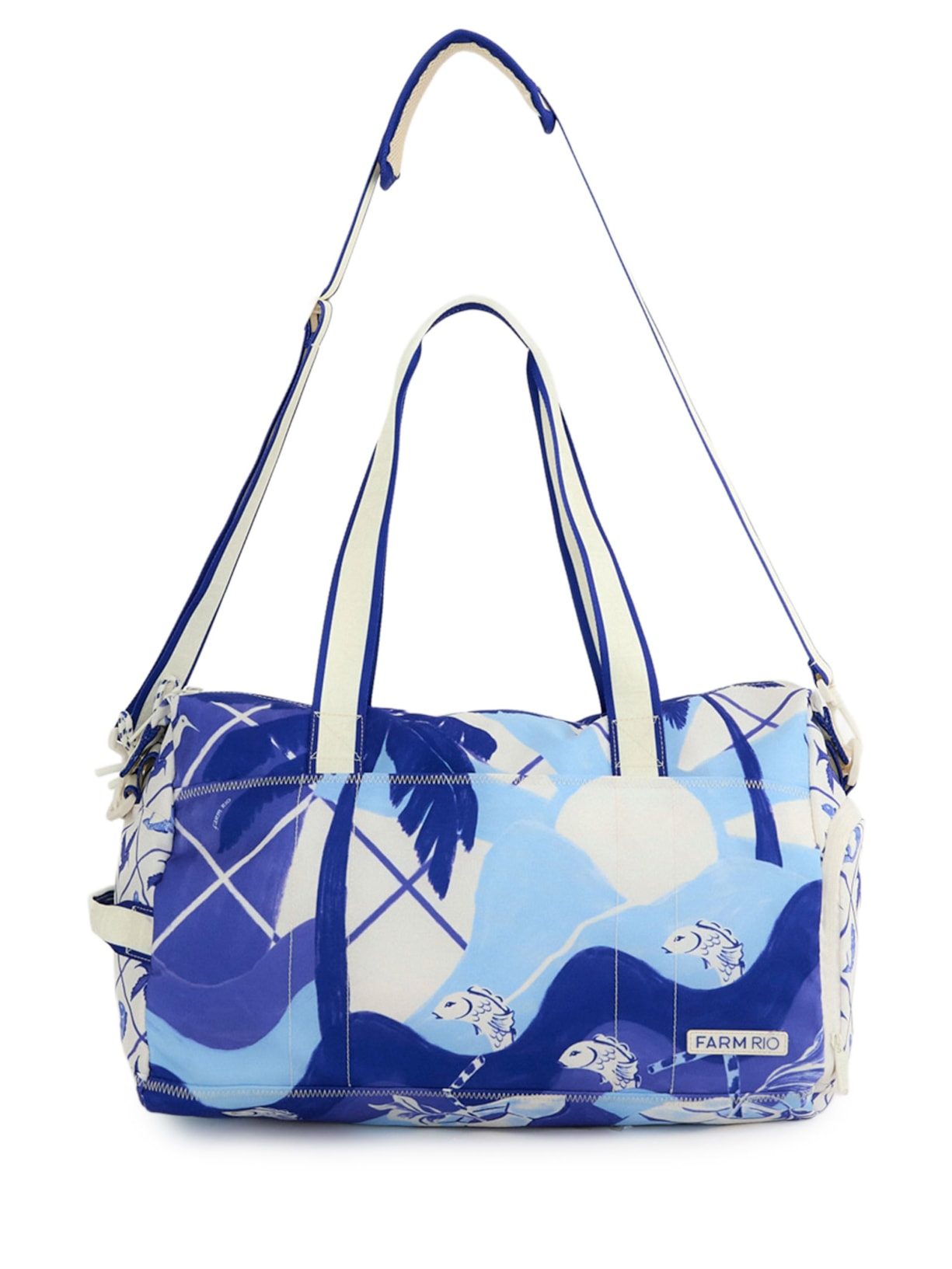 Bolsa Feminina Viva Semana De Arte Mural Azul Farm Etc