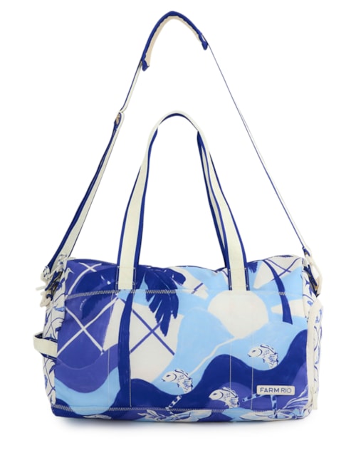 Bolsa Feminina Viva Semana De Arte Mural - Azul