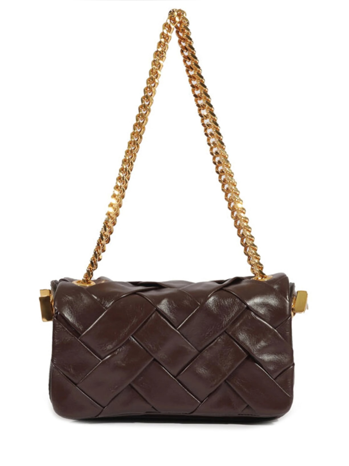 Bolsa Feminina Weave Couro - Marrom