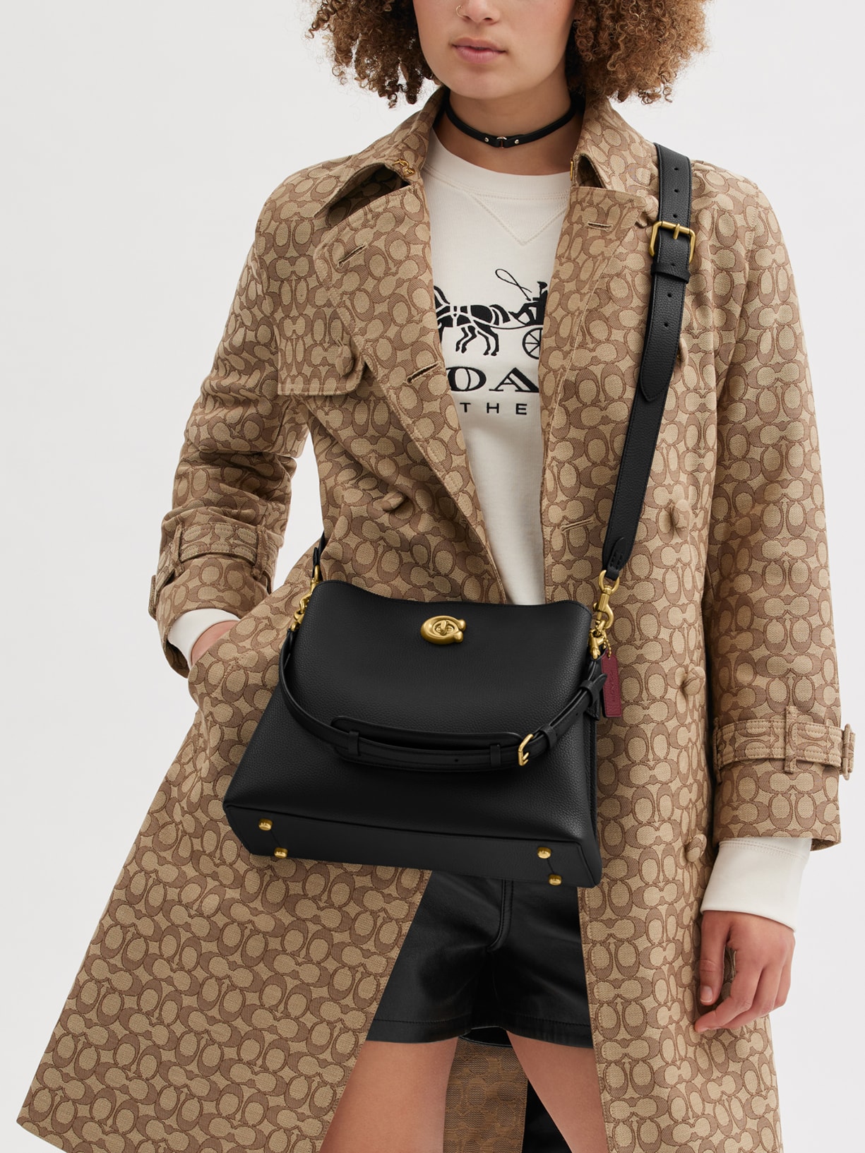 Bolsa Feminina Willow Shoulder Preto Coach