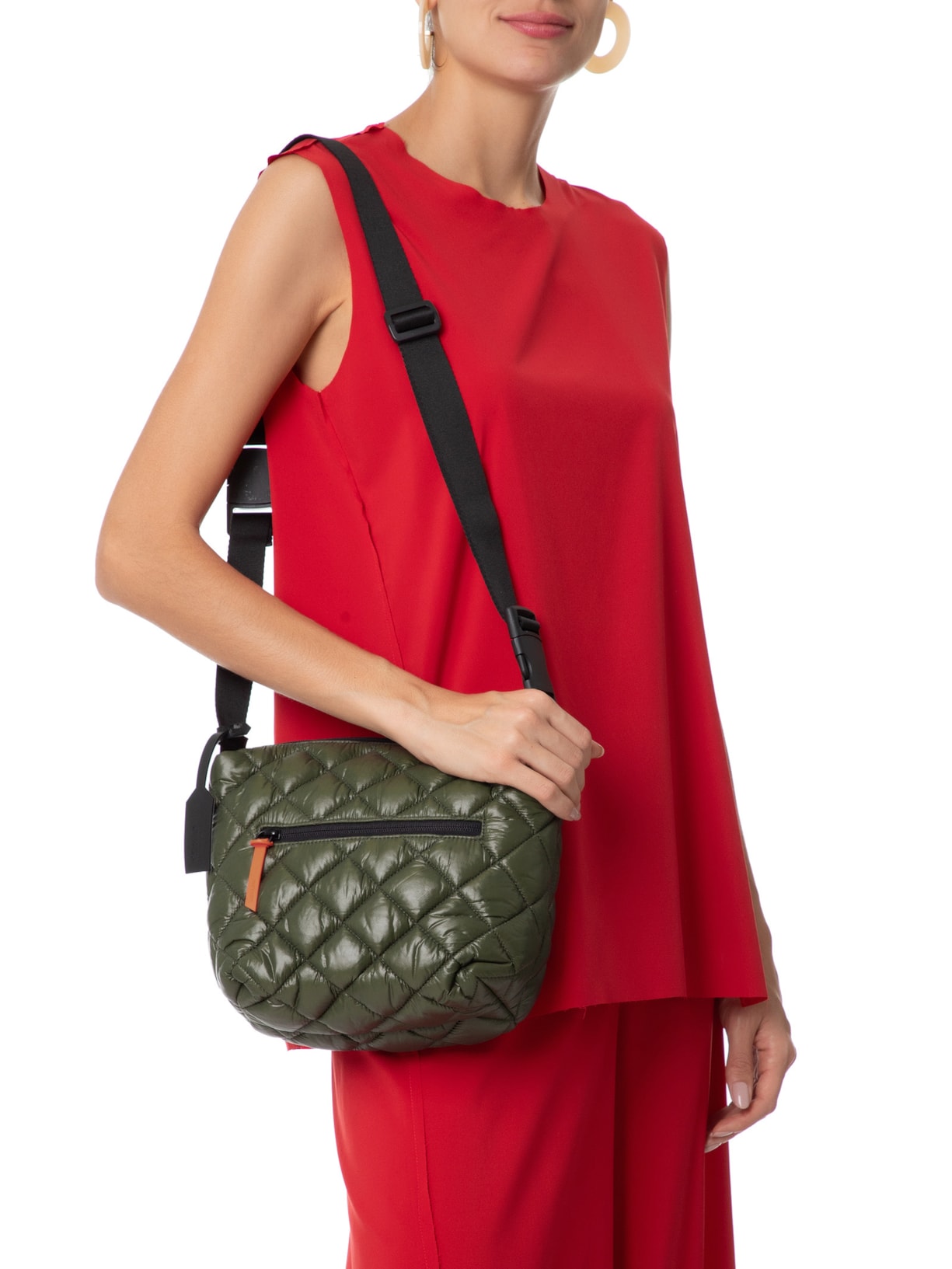 Bolsa Feminina Wrap Crossbody Matelassê Verde  Osklen