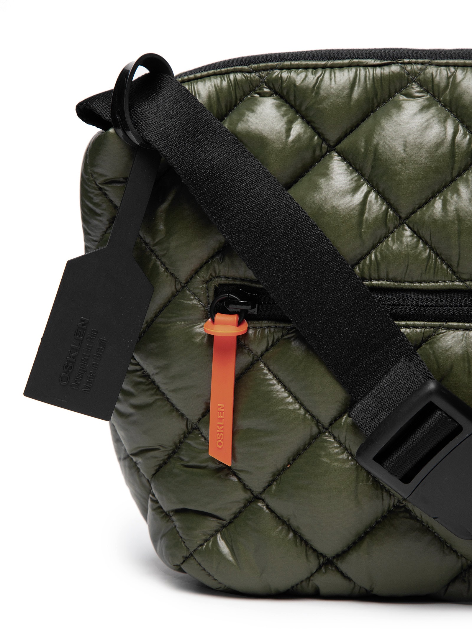 Bolsa Feminina Wrap Crossbody Matelassê - Osklen - Verde Bolsa Feminina Wrap Crossbody Matelassê - Osklen - Verde