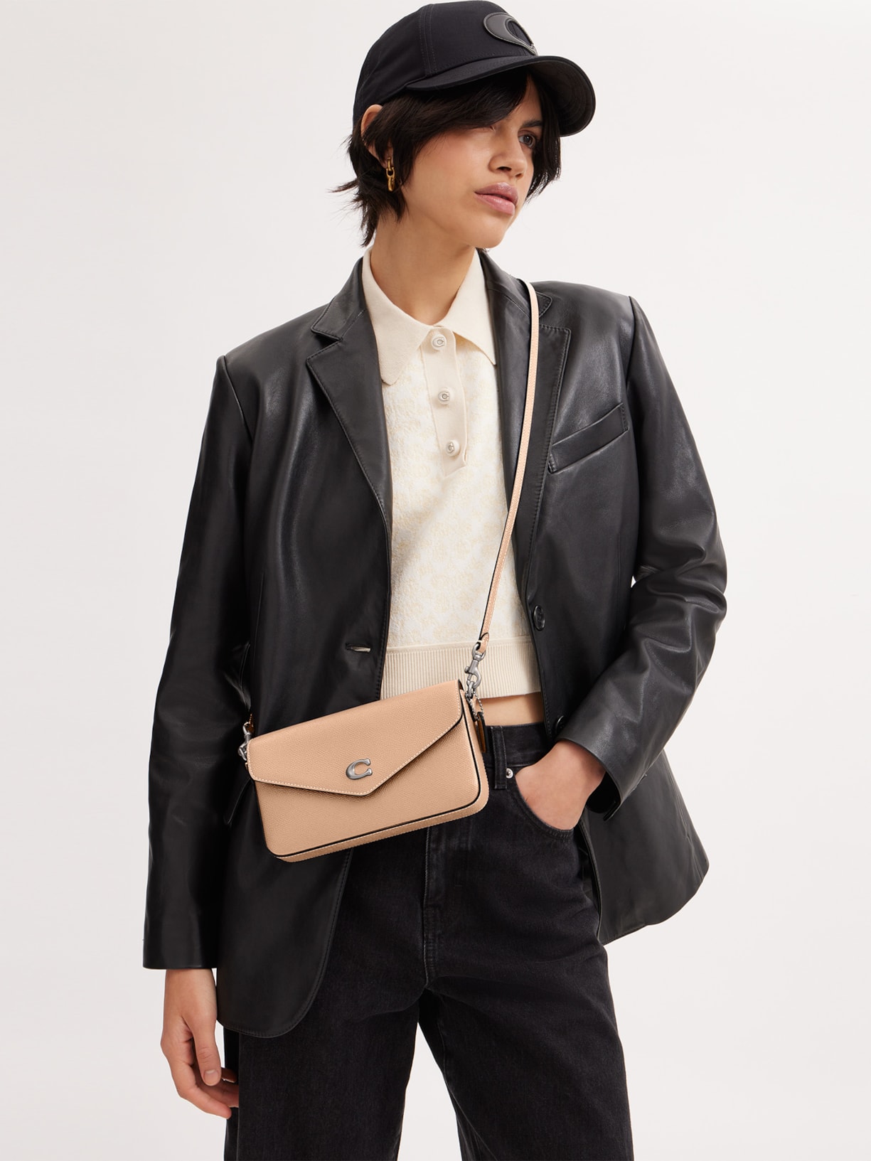 Bolsa Feminina Wyn Crossbody Bege Coach