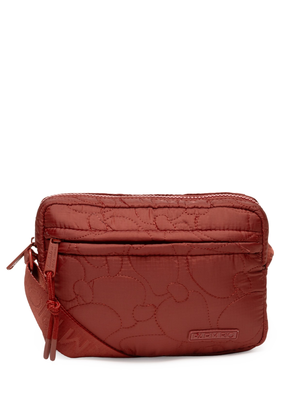 Bolsa Feminina Ziriguidum Gráfico Tropi Puffer - Vermelho