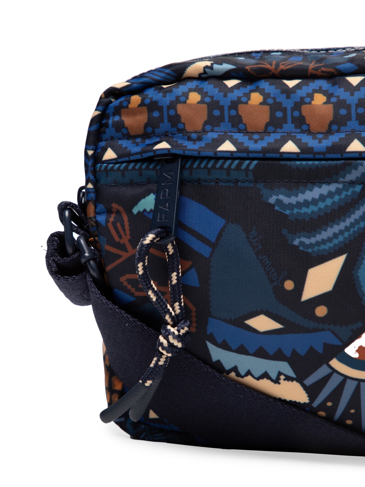 Bolsa Feminina Ziriguidum Lenço Magia Tropical Azul Farm Etc