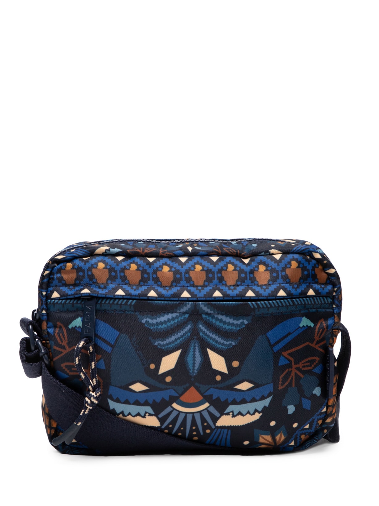 Bolsa Feminina Ziriguidum Lenço Magia Tropical Azul Farm Etc