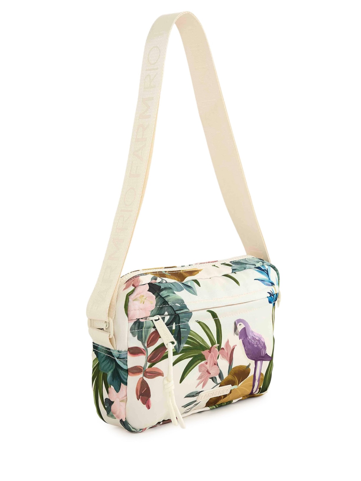 Bolsa Feminina Ziriguidum Midnight Macaw Branco Farm Etc