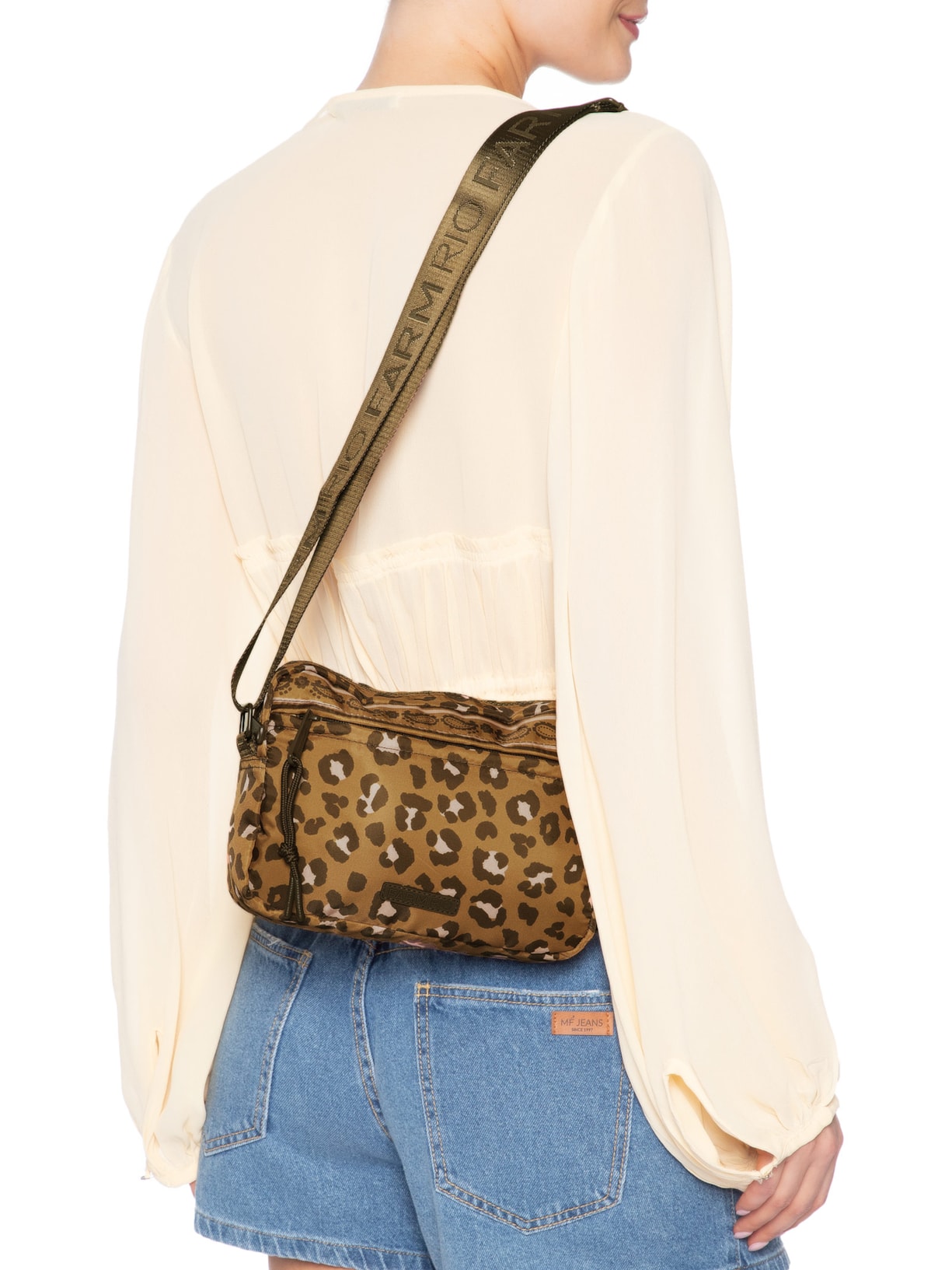 Bolsa Feminina Ziriguidum Onça Bandana Animal Print Farm Etc