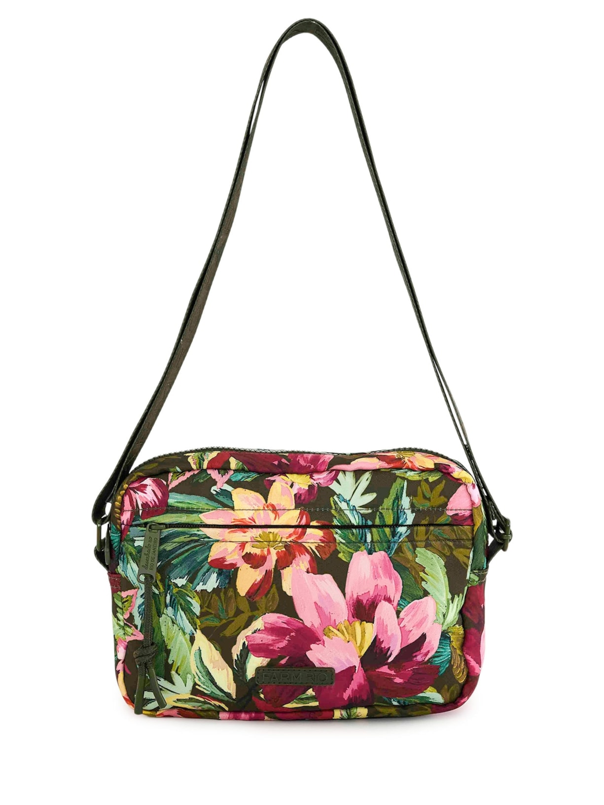 Bolsa Feminina Ziriguidum Painted Flowers - Verde