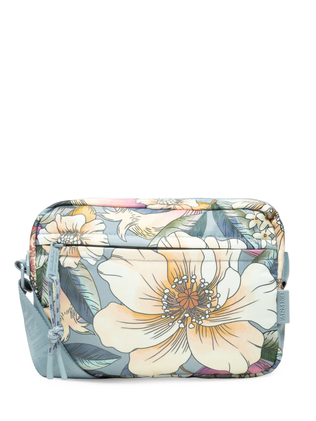 Bolsa Feminina Ziriguidum Romance Em Flor - Azul