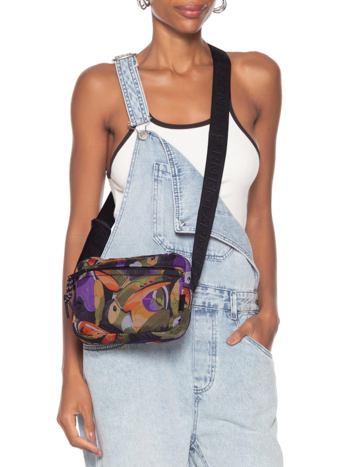 Bolsa Feminina Ziriguidum Vôo Doce Preto Farm Etc