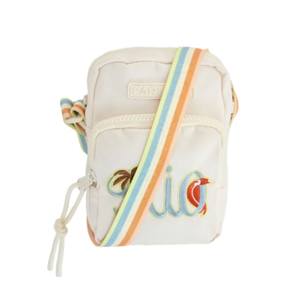 Bolsa Feminino Da Gema Rio Tipográfico - Branco