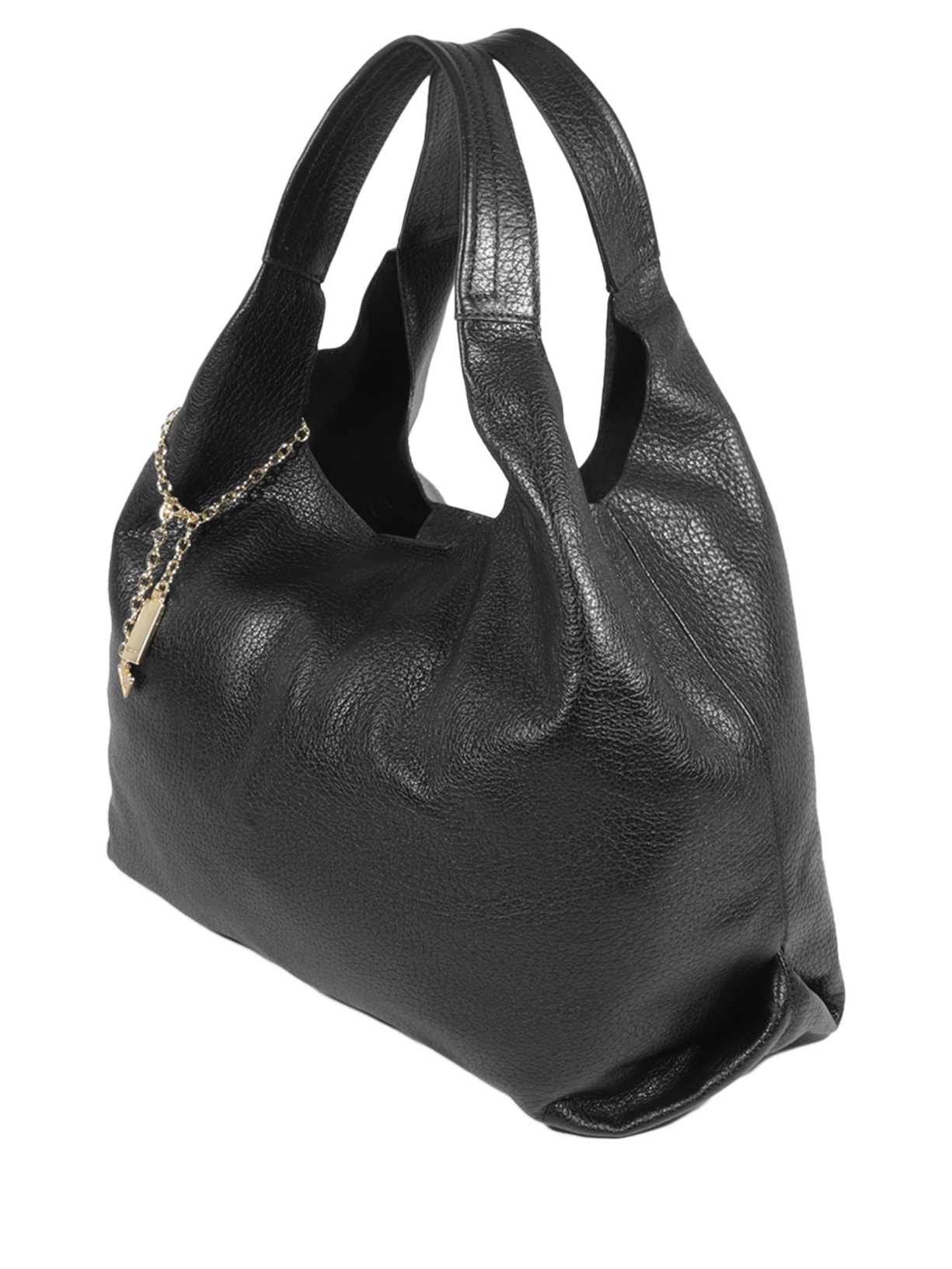 Bolsa Feminino Hobo Agnes Couro Preto Schutz