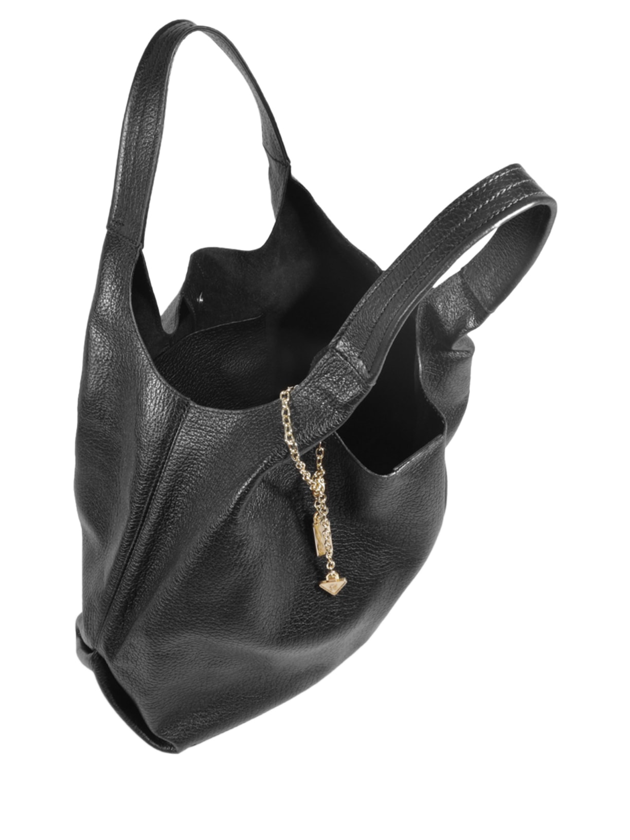 Bolsa Feminino Hobo Agnes Couro Preto Schutz