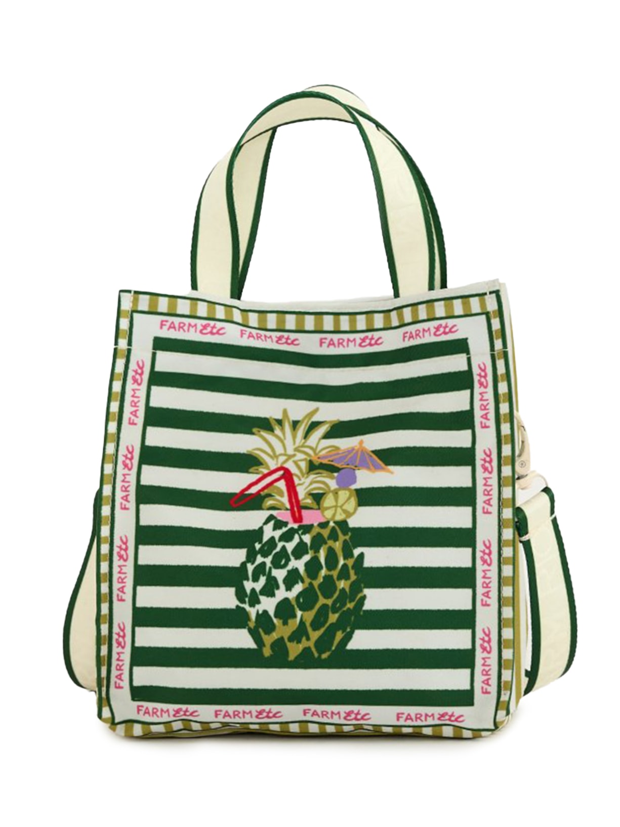 Bolsa Feminino Mimo Lenço Comida De Praia Verde Farm Etc