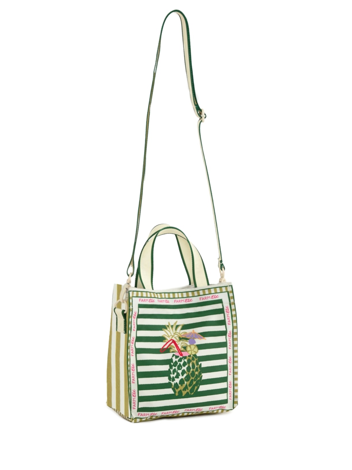 Bolsa Feminino Mimo Lenço Comida De Praia Verde Farm Etc