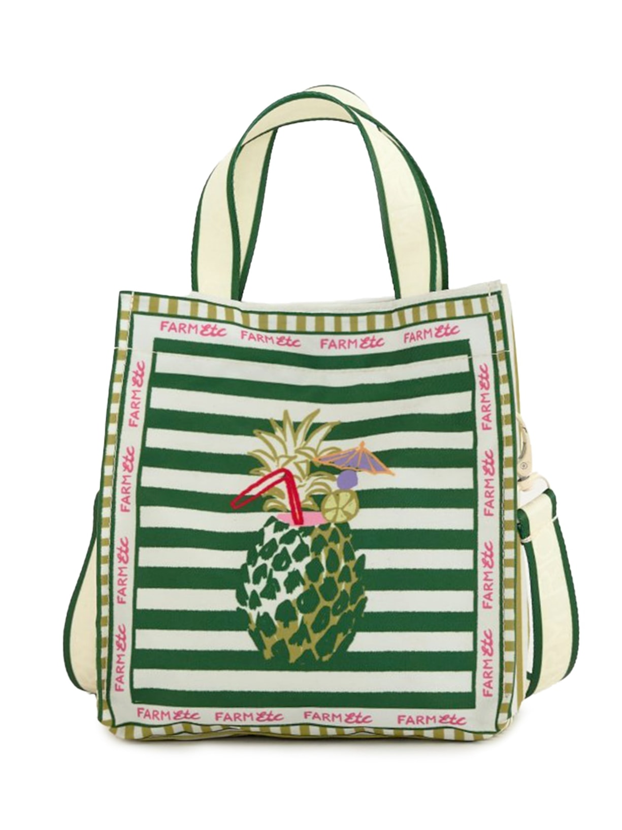 Bolsa Feminino Mimo Lenço Comida De Praia Verde Farm Etc