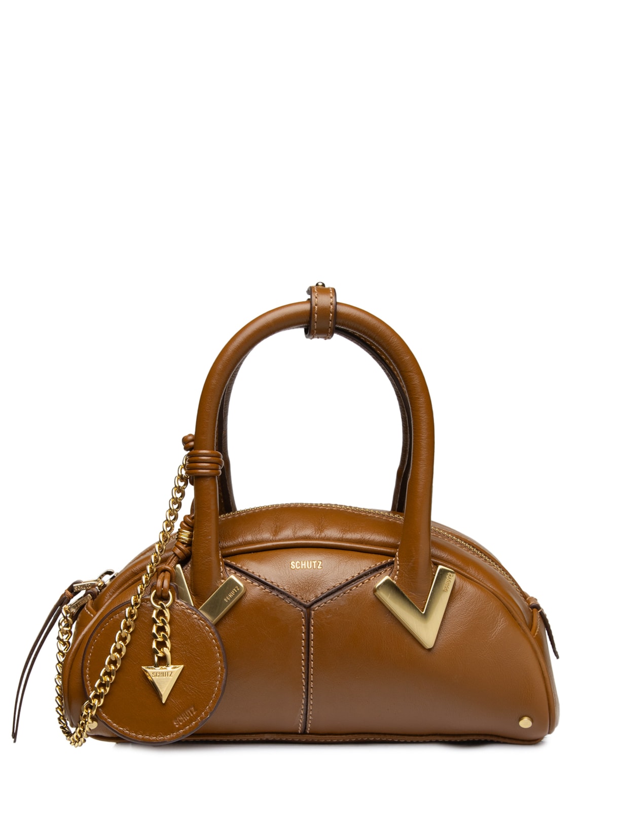Bolsa Feminino Mini Bowling Amber Marrom Schutz