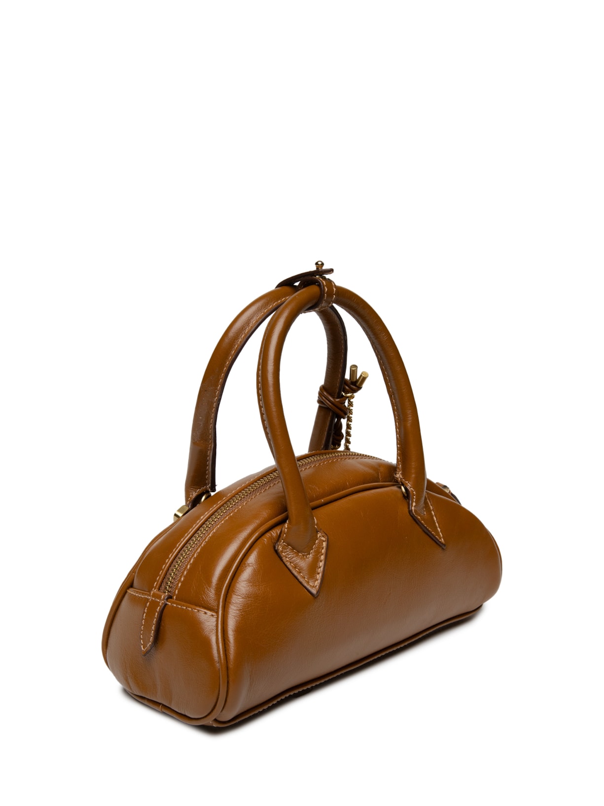 Bolsa Feminino Mini Bowling Amber Marrom Schutz
