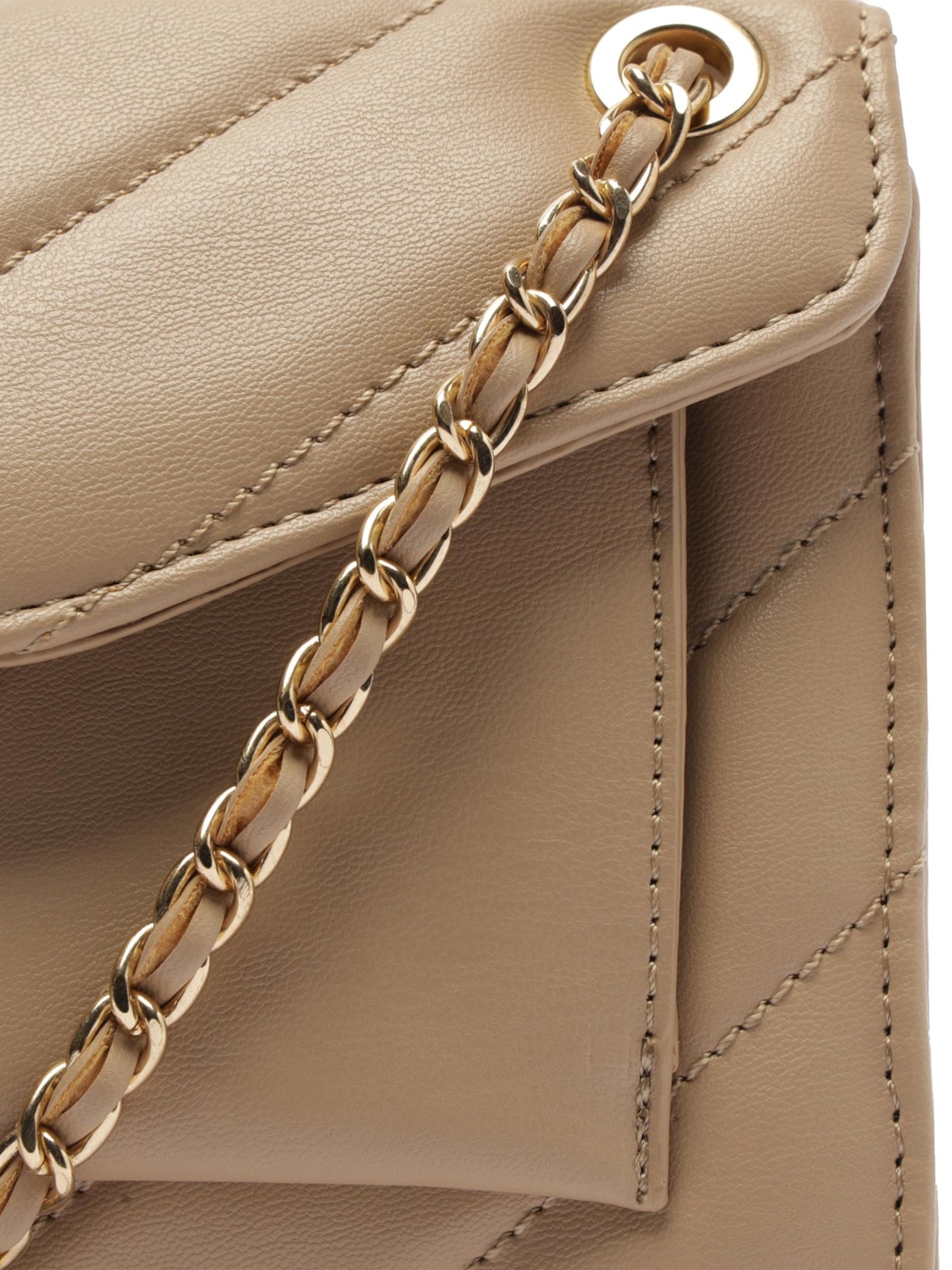 Bolsa Feminino Pequena Eco Calf Light Mocca Bege Arezzo