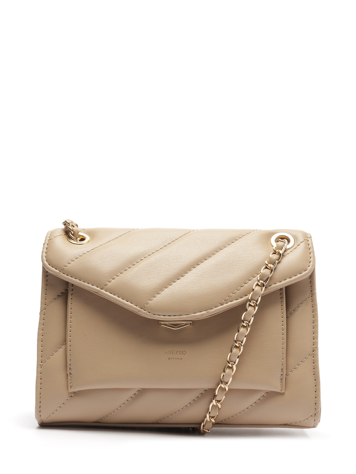 Bolsa Feminino Pequena Eco Calf Light Mocca - Bege