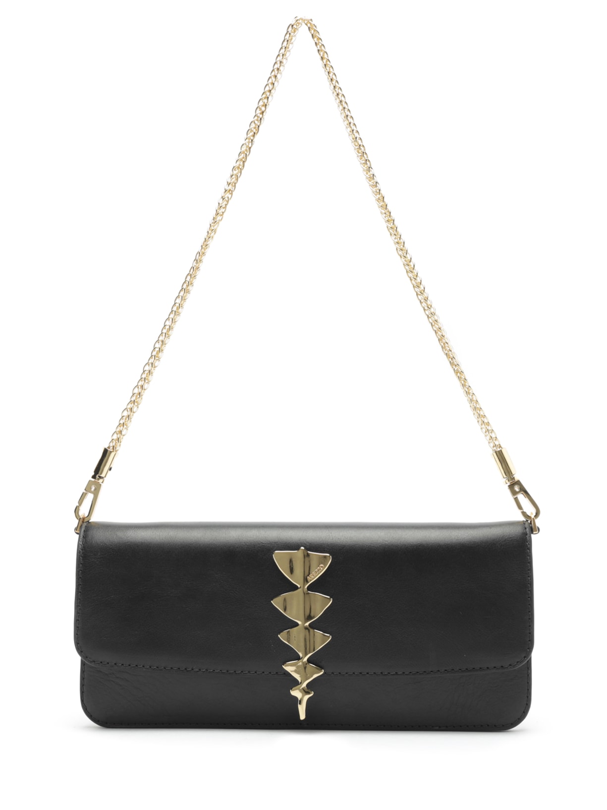 Bolsa Feminino Shoulder Couro Pequena Preto Arezzo + Lenny Niemeyer