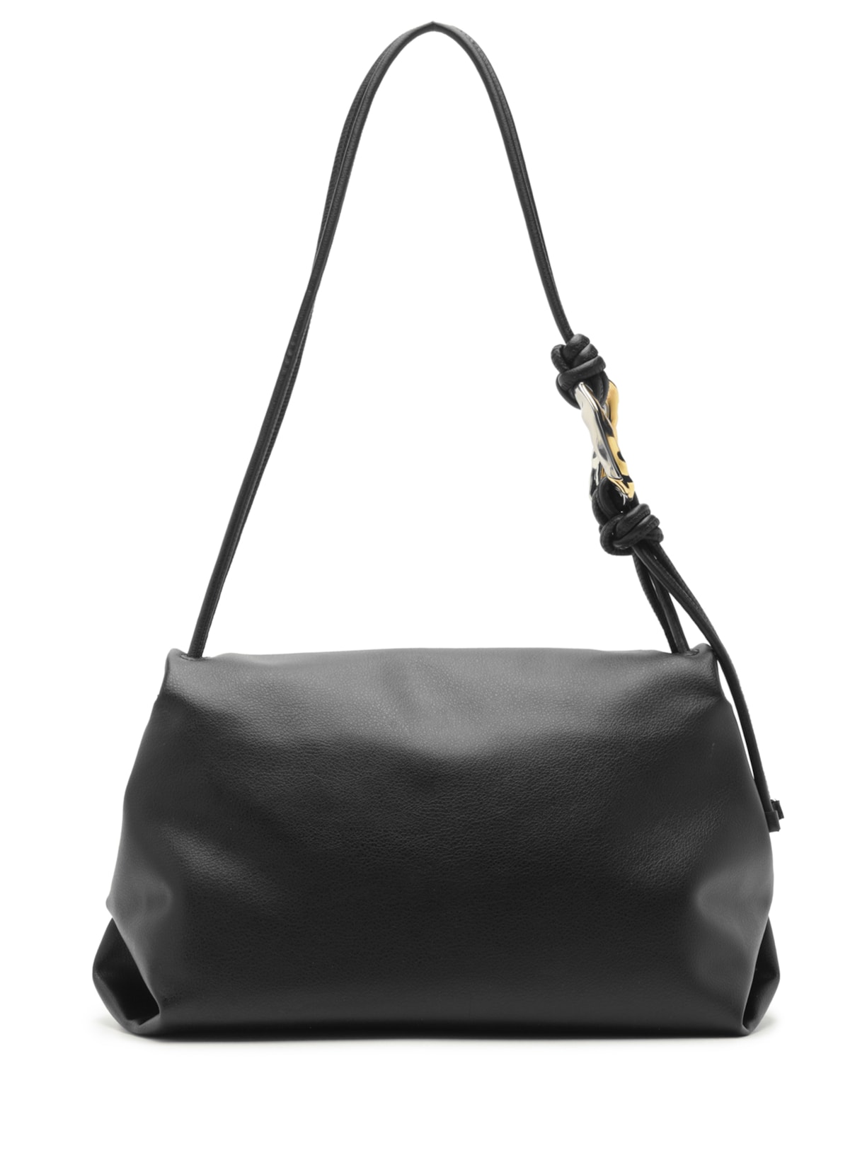 Bolsa Feminino Shoulder Grande Metal Orgânico Preto Arezzo