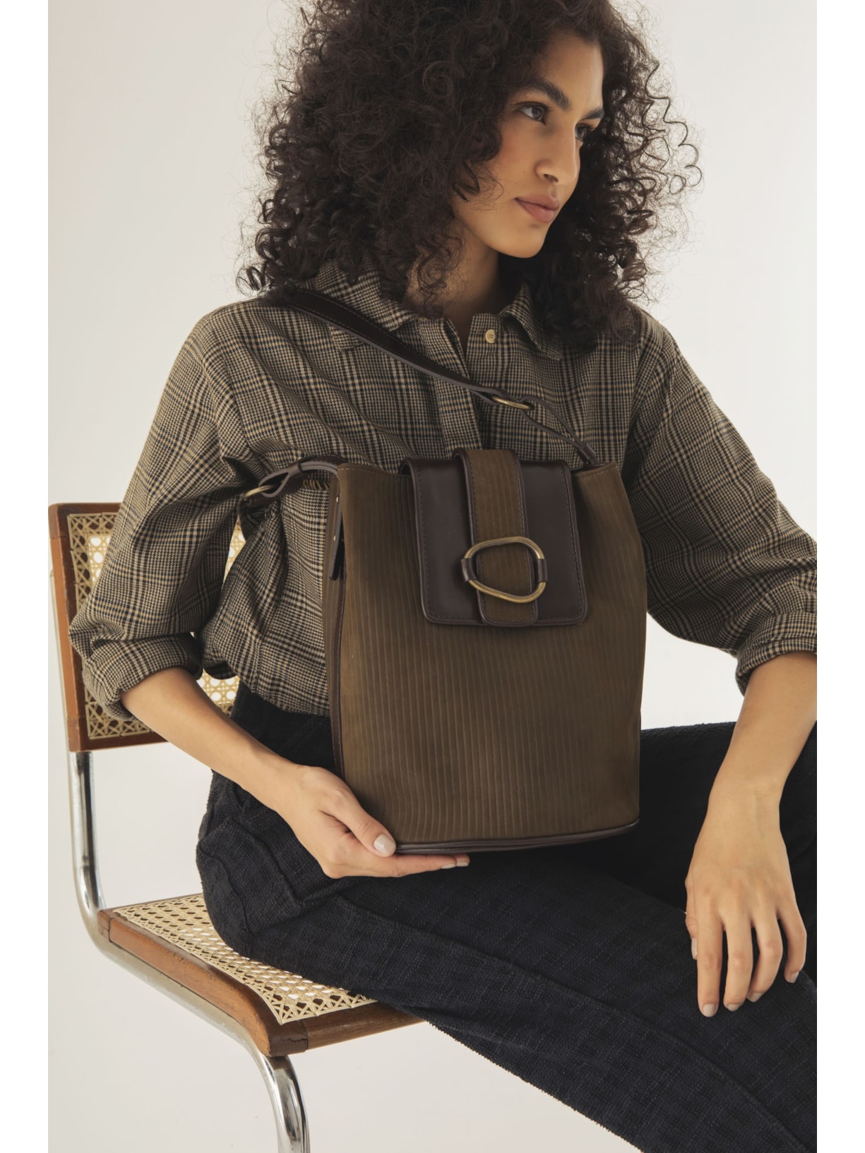 Bolsa Galícia Verde Escuro Cabana Crafts