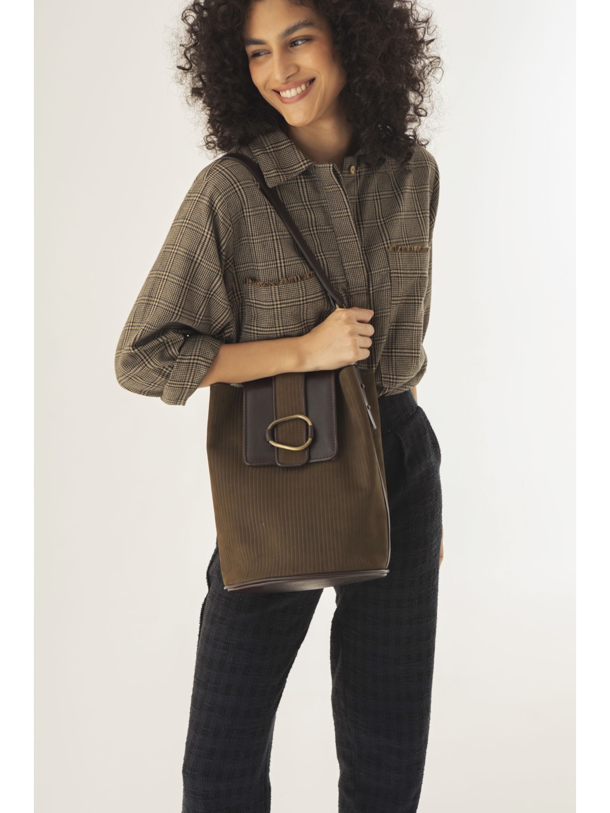 Bolsa Galícia Verde Escuro Cabana Crafts