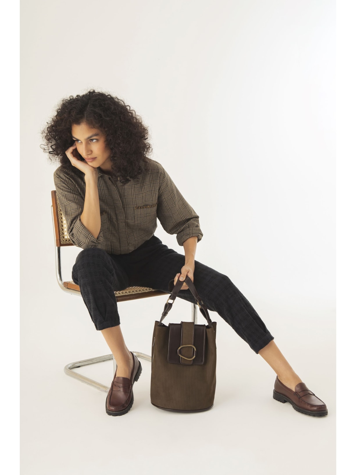 Bolsa Galícia Verde Escuro Cabana Crafts