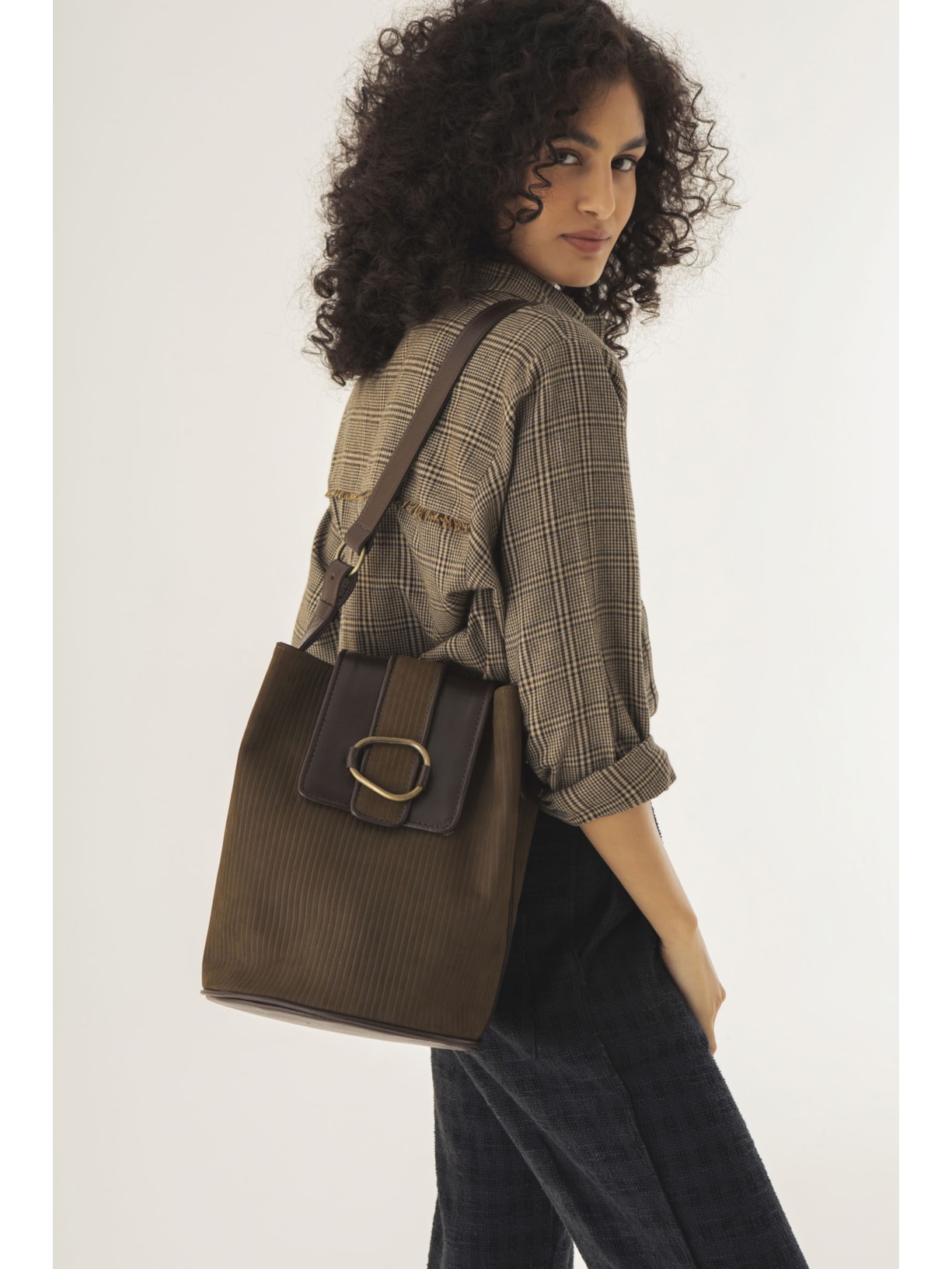 Bolsa Galícia Verde Escuro Cabana Crafts