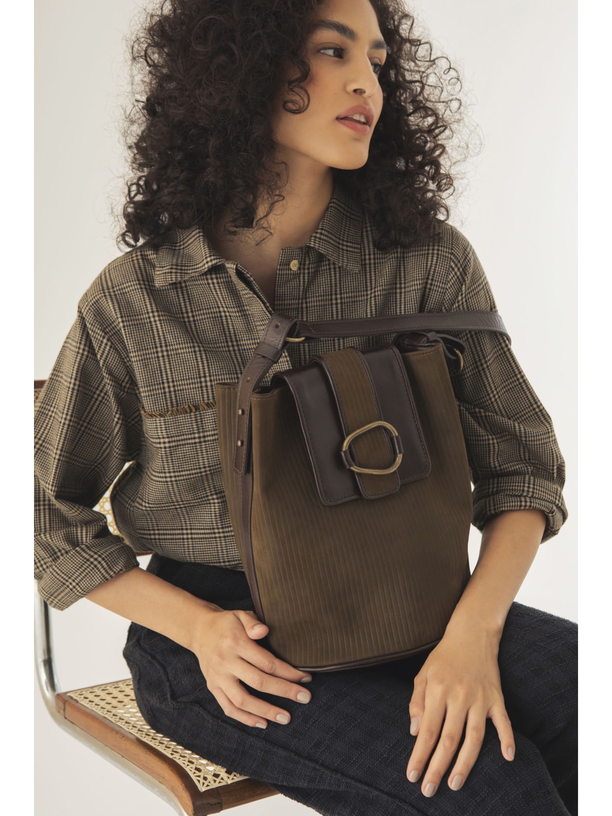 Bolsa Galícia Verde Escuro Cabana Crafts