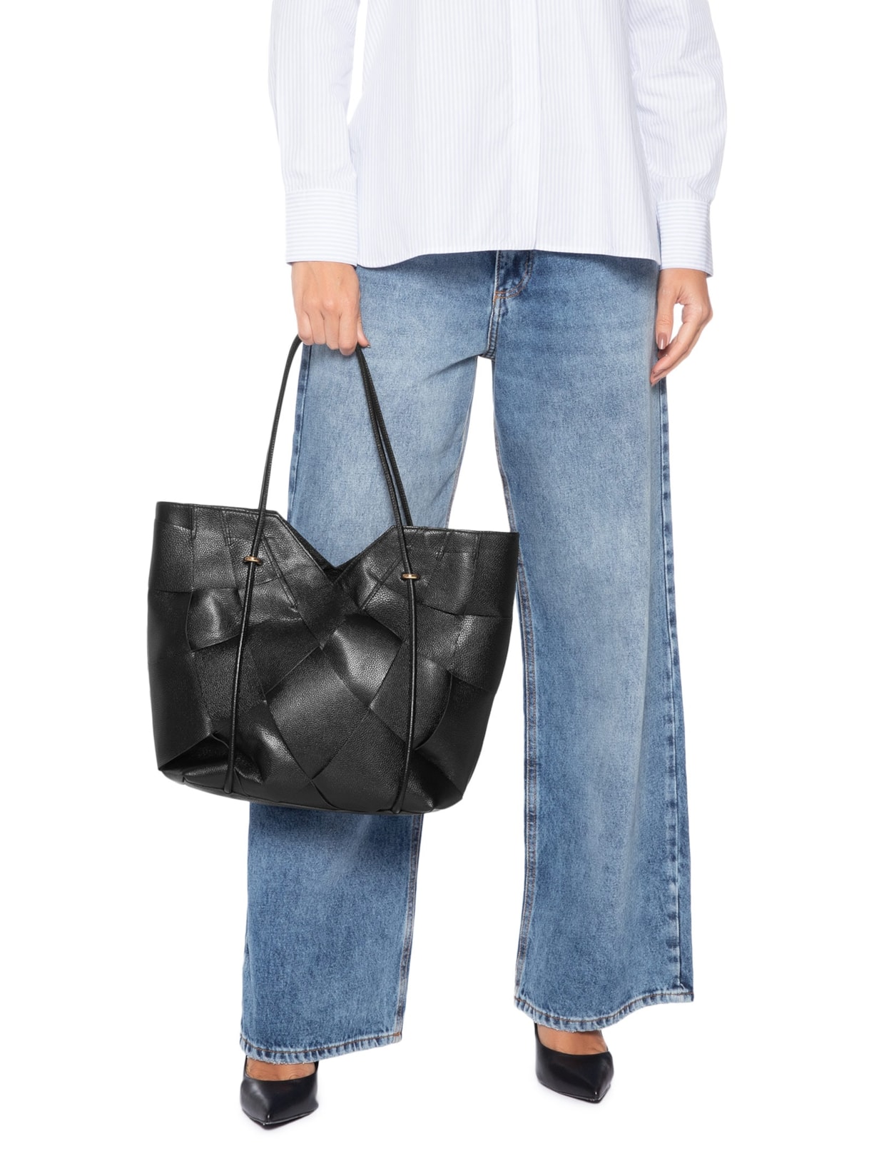 Bolsa Grande Feminina Shopping Preto Arezzo