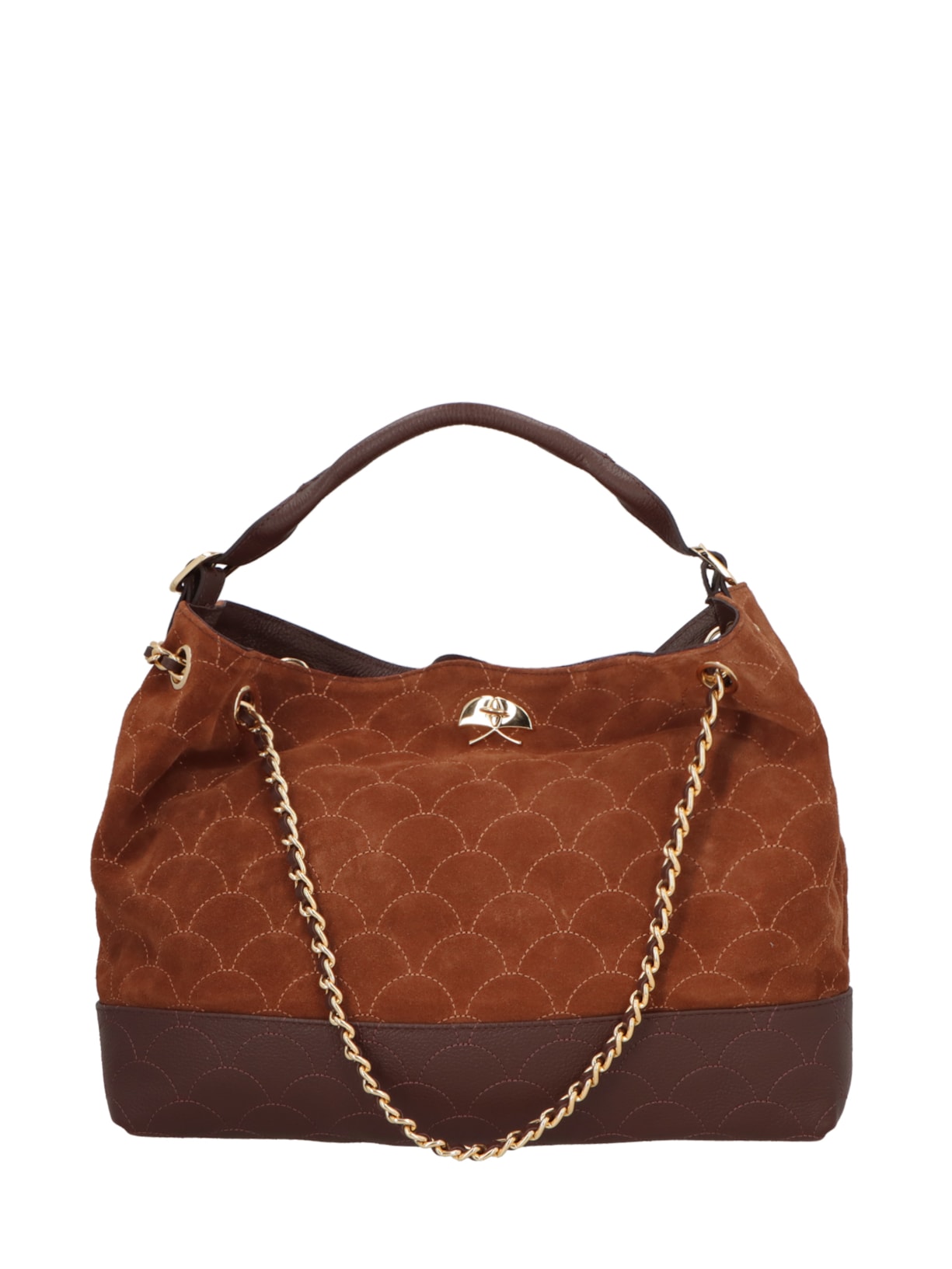 Bolsa Hobo Feminina Grande – Marrom Luiza Barcelos
