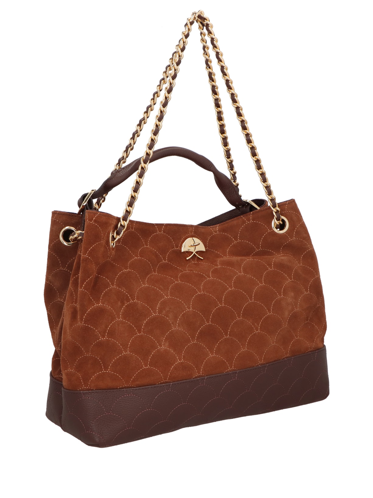 Bolsa Hobo Feminina Grande – Marrom Luiza Barcelos