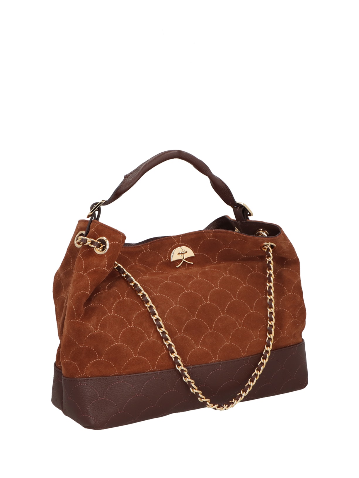 Bolsa Hobo Feminina Grande – Marrom Luiza Barcelos