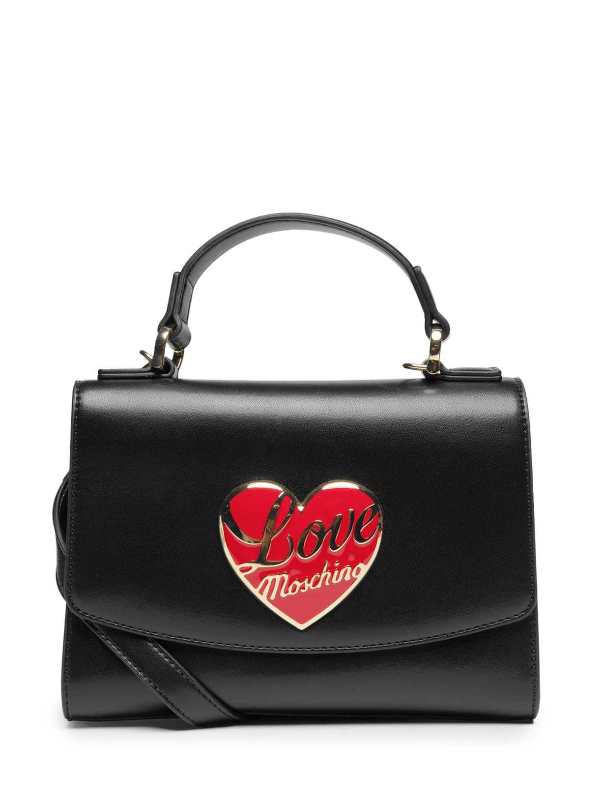 Bolsa Love Moschino em PU – Preto