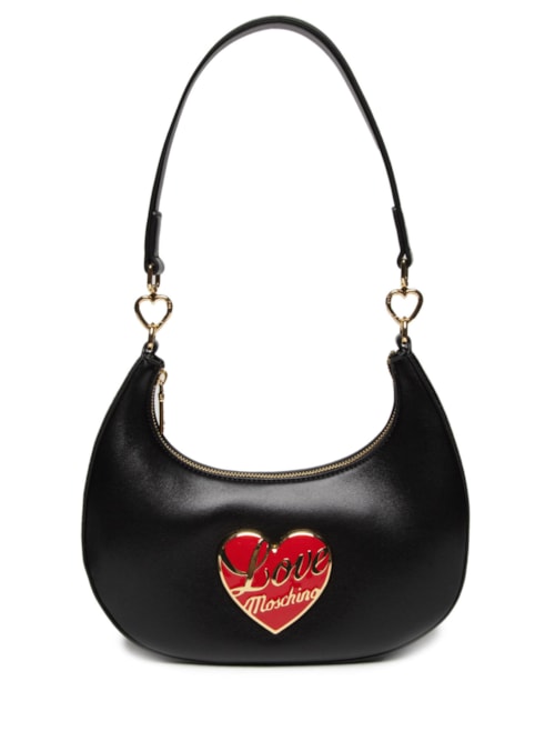 Bolsa Love Moschino em PU – Preto