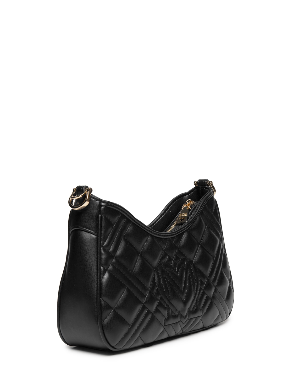 Bolsa Love Moschino Quilted em PU – Preto Love Moschino