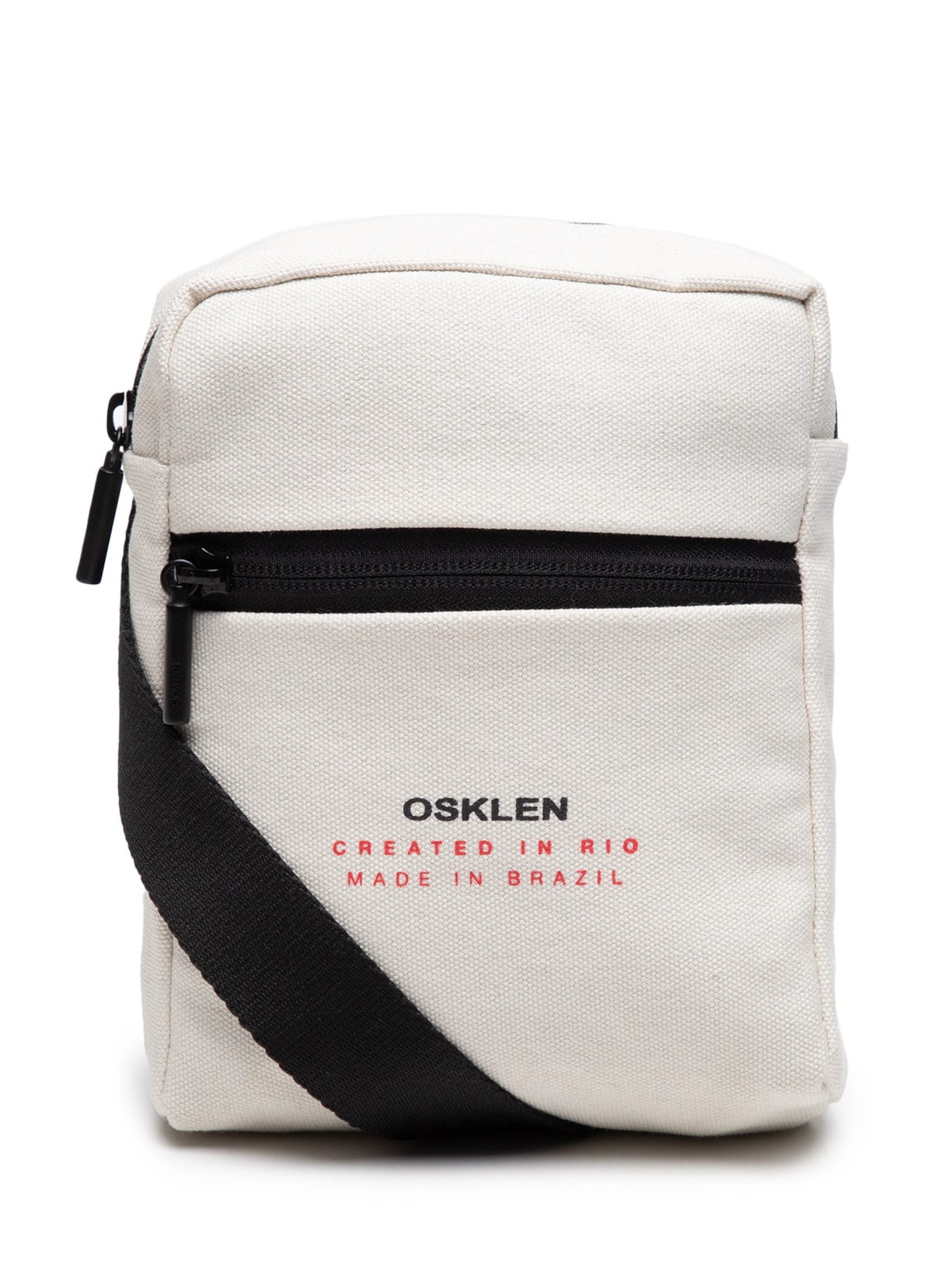 Bolsa Masculina Crossbody Lona - Off White