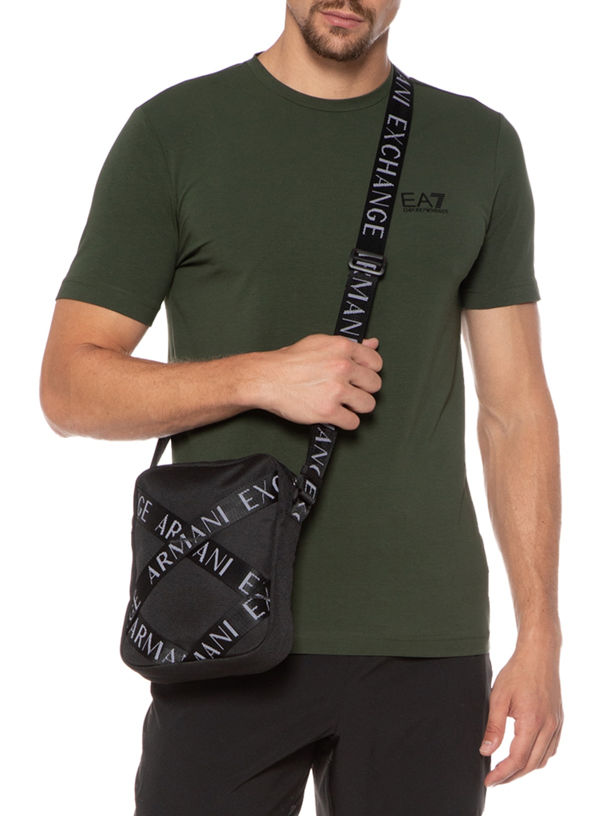 Bolsa Masculina Crossbody Preto Armani Exchange