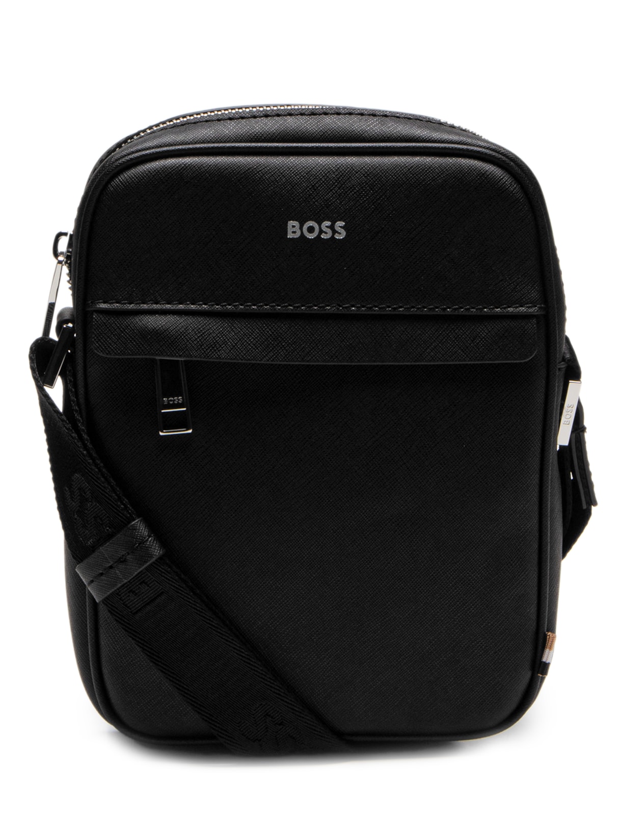 Bolsa Masculina Crossbody Zair Ns Zip Preto Boss