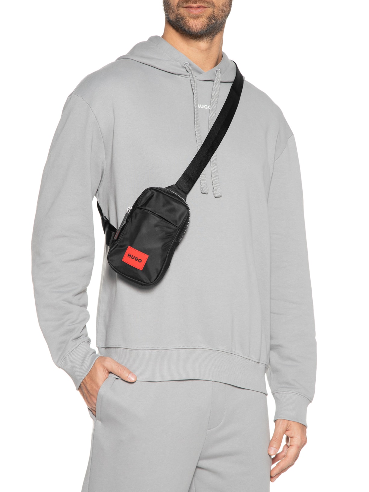 Bolsa Masculina Ethon 2.0 Crossbody Preto Hugo