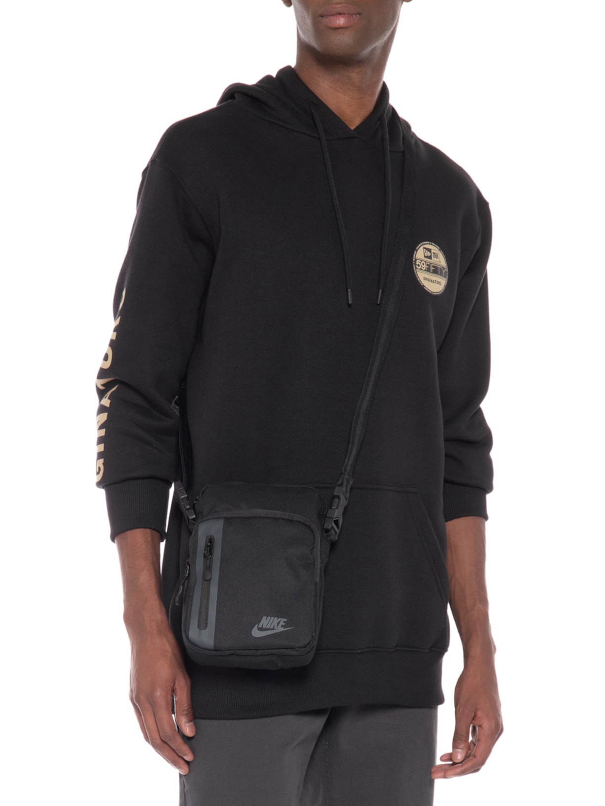 Bolsa Masculina Pequena Crossbody Preto Nike