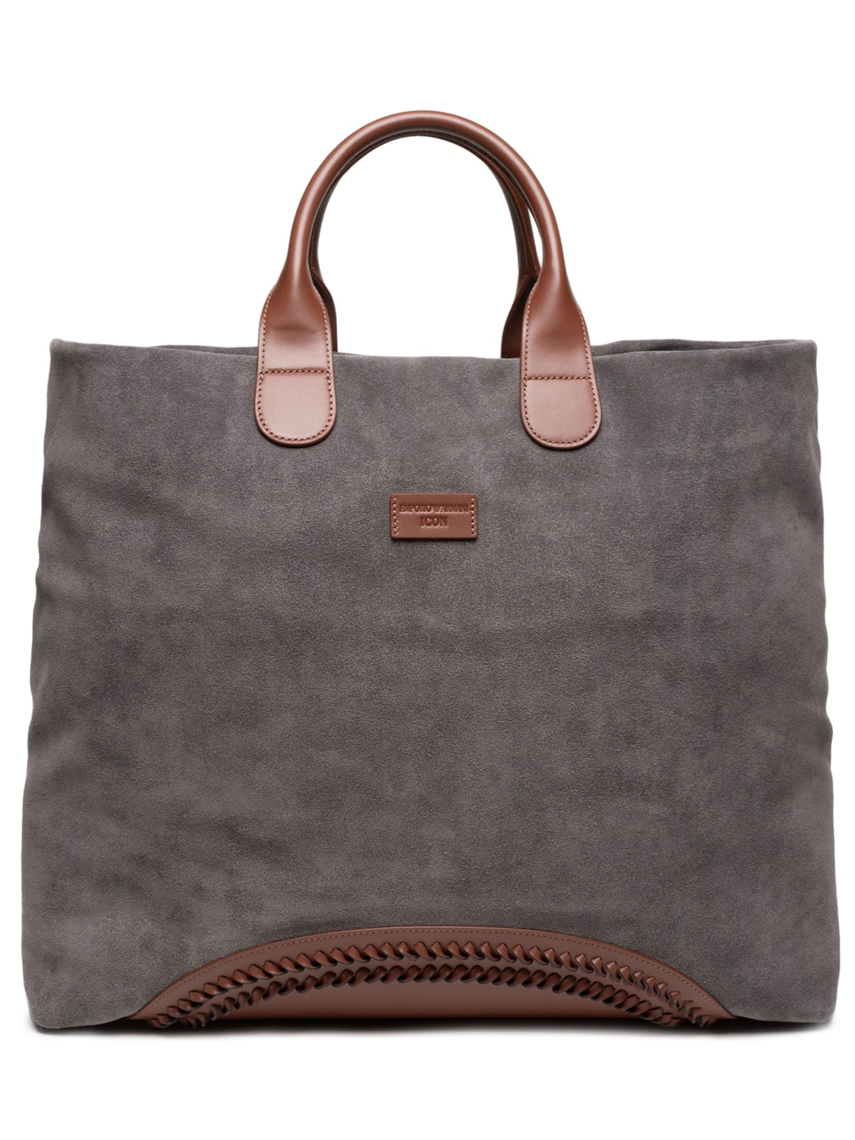 Bolsa Masculina Suede Icon Shopper – Cinza Emporio Armani