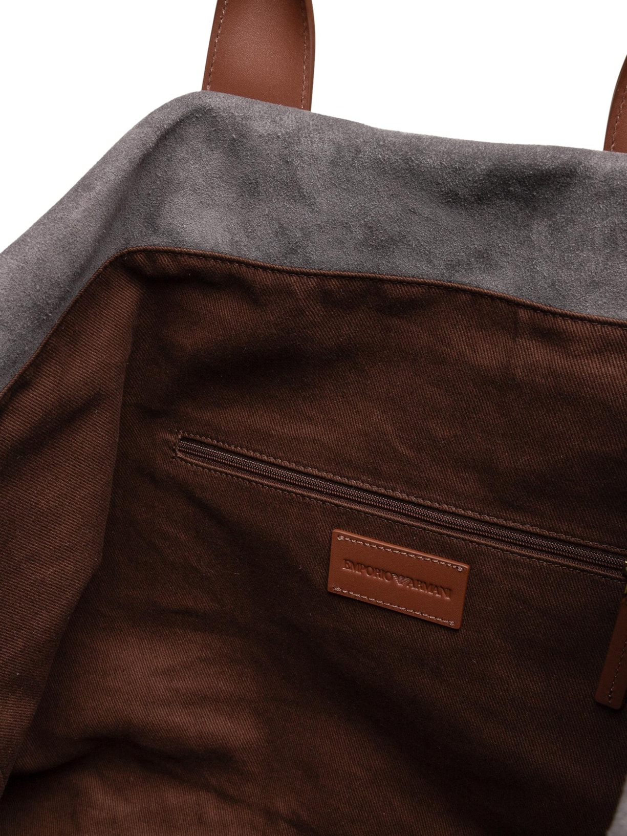Bolsa Masculina Suede Icon Shopper – Cinza Emporio Armani